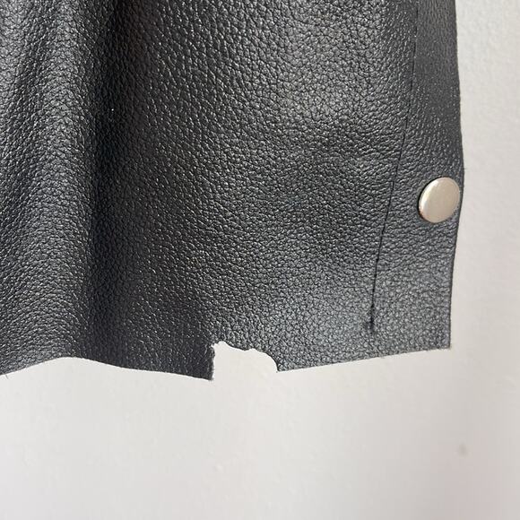 Vintage Genuine Leather zip up button up motorcycle adjustable riding chaps  4XL - Picture 6 of 11